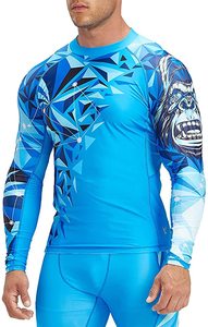 Conception personnalisée Mma Rash Guard Bjj Rashguard à manches longues Fabricants OEM Rashguard avec votre logo - Product Image 2
