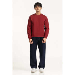 Camiseta Deportiva de Algodón/Bambú de Corte Regular, Holgada, con Estampado Sólido, Talla Grande, Modelo MN-TS-WS25-033 - Product Image 2