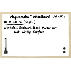 Pizarra Magnética Magnetoplan 100 x 60 cm (Ancho x Alto), Pizarra Magnética de Doble Cara con Marcador, Superficie No Escribible - Product Image 2