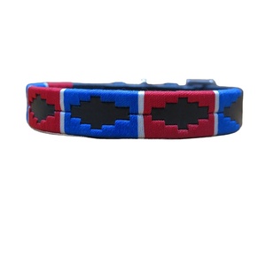 Personalizado pequeño perro de cuero indio caminar Correa Polo Collar elegante Animal patrón encaje decoración exportación calidad mascota - Product Image 4