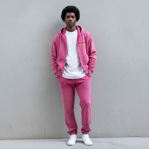 ชุดเซ็ต 2 ชิ้น ผ้าฟลีซคอตตอน 100% แบบสั่งทำขายส่ง ทรงโอเวอร์ไซส์ หนานุ่ม ใส่สบายสำหรับฤดูหนาว เสื้อฮู้ดดี้และกางเกงขายาวลำลอง ชุดวอร์มผู้ชาย - Product Image 4