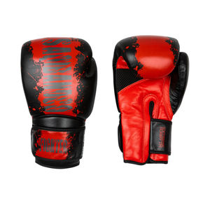 Gants de boxe professionnels pour adultes imprimés sur mesure Gants d'entraînement en cuir gagnants pour compétition MMA imprimés pour l'entraînement au combat - Product Image 1