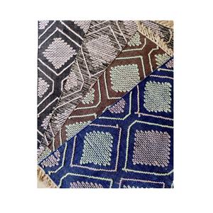 พรมขนสัตว์และผ้าฝ้ายถักด้วยมือพรมขนสัตว์แบนถักด้วยมือดีไซน์สวยสำหรับตกแต่งบ้านห้องนอนห้องครัวรถยนต์ใช้ซักได้ - Product Image 1