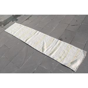 พรมตุรกีโบราณ ขนาด 1.6x8 ฟุต พรมขนสัตว์ขอบสีขาว - Product Image 3