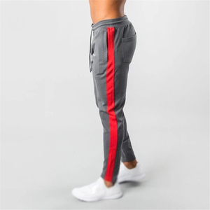 Custom Men <b>Slim</b> Fit Solid Woolen <b>Jogger</b> Pants Breathable Quick Dry Athletic Trousers Lightweight Elastic Waist Drawstring Side - Product Image 2