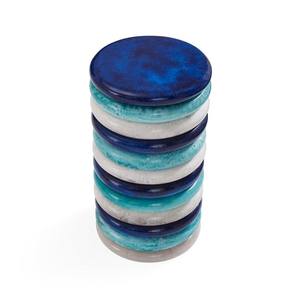 Meubles ronds indiens en résine nouvellement ajoutés Tables d'appoint Designs de luxe indiens Tables en résine pour chambre à coucher Beaux meubles indiens - Product Image 3