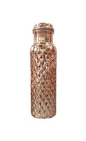 Bouteilles en cuivre martelé sur mesure, 100 % cuivre, 950 ml, double paroi, écologiques, avec paille, pour les magasins de produits santé