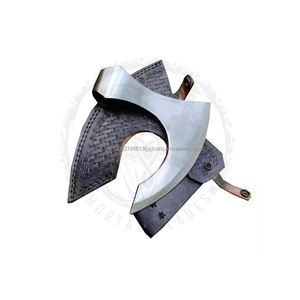 Venta directa de fábrica Cabeza de hacha Tomahawk barbudo vikingo de 8 pulgadas Cabeza de hacha de acero de alto carbono forjado a mano - Product Image 1