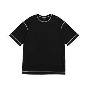 Camiseta recortada cuadrada para hombre con logotipo personalizado de 230 gramos, ropa de calle de alta calidad, Camiseta extragrande de algodón 100% para hombre - Product Image 1