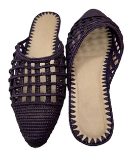 รองเท้าปาล์มสีม่วงโมร็อกโกแท้: ทันสมัยมีสุขภาพดีและมีเอกลักษณ์อย่างแท้จริง - Product Image 1