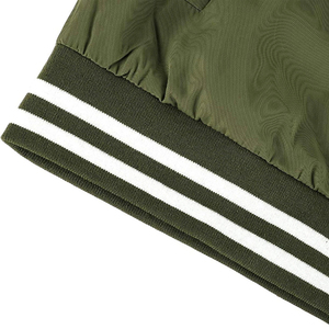 Chaquetas universitarias para hombre, soporte frontal personalizado, lona, estilo callejero, forro polar transpirable, venta al por mayor, letras lisas - Product Image 6