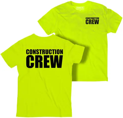 Stadswerker Hoge Zichtbaarheid T-Shirt Hi Viz Work Shirts Met Pocket T-Shirts