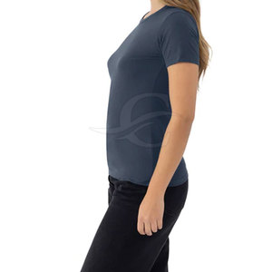 New Arrival Women T-Shirt 100% Cotton Casual Summer Breathable Eco-Friendly Canvas Fabric Unique Style Best Selling - Product Image 4