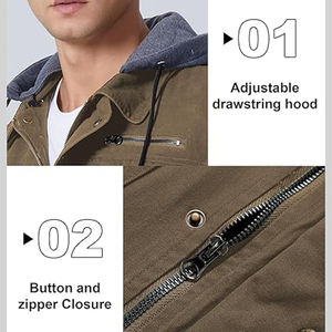 Chaquetas vaqueras de algodón de la mejor calidad para hombre, diseño de logotipo personalizado, abrigos de invierno informales de estilo Vintage y Hip Hop, Jean OEM para hombre - Product Image 4