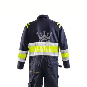 Overoles de Seguridad de Trabajo de Algodón de Alta Visibilidad, Impermeables, con Opciones Personalizadas, Suministro de Fábrica OEM - Product Image 4