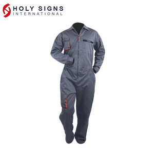 100% tela de algodón gris congelador protección impermeable uniformes suministro de fábrica personalizado hombres Boilersuit ropa de trabajo Mono de seguridad - Product Image 1