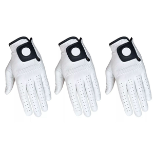 100% GUANTES DE Golf genuinos para hombres, partículas antideslizantes, Material de cuero transpirable, cómodos, piel de oveja suave, compatibles con deportes - Product Image 5