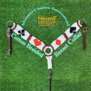 Bas quantité minimale de commande Western équitation coton tressé poitrine collier correspondant circonférence taille et couleur personnalisées vente en gros fabricant exportateur - Product Image 3