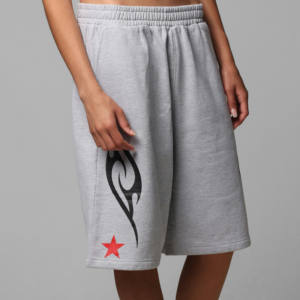 Short en Molleton de Coton 100% pour Homme Pantalon de Survêtement en Éponge Française à Motif Solide avec Sérigraphie Personnalisée Style Street Wear - Product Image 2