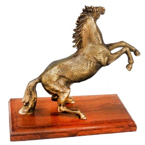 <b>Vintage</b> Look Horse Head Shaped Sign Table <b>Desk</b> Decor Horse Statue for Home Decor Animal Sculpture Decorations - Product Image 5