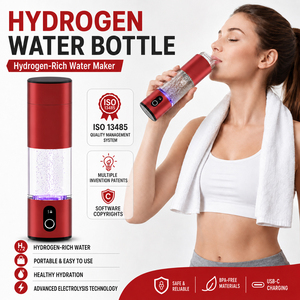 Générateur de gaz d'hydrogène portable 6000ppb à haute concentration moléculaire H2, inhalateur ioniseur PEM SPE, bouteille d'<span class=keywords><strong>eau</strong></span> hydrogénée puissante - Product Image 1