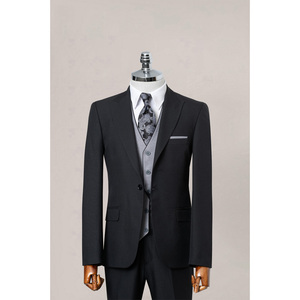 Costumes pour hommes en pantalon long slimfit grande taille, fabrication directe d'usine, OEM, haute qualité, anti-froissement, laine/polyester, logo personnalisé disponible - Product Image 6