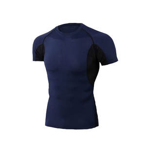 เสื้อแขนสั้นคอกลมสำหรับผู้ชายเสื้อป้องกันผื่นสำหรับเล่นกีฬาป้องกันตามสั่ง - Product Image 1