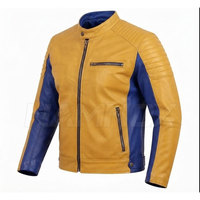 Veste d'hiver en cuir imperméable style Cafe Racer, prix de gros, faible MOQ