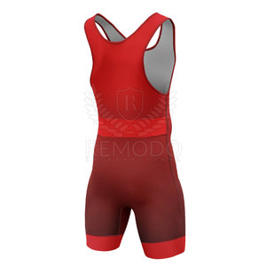 Tenues de lutte personnalisées en tricot, de qualité supérieure, nouveau design, 100% coton - Product Image 1