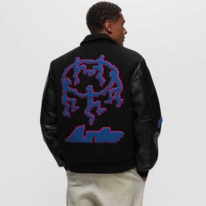 เสื้อแจ็กเก็ตขนสัตว์สำหรับผู้ชายวัสดุดีที่สุดผ้าวูลคุณภาพสูงสำหรับฤดูหนาวออกแบบโลโก้ตามต้องการ - Product Image 3