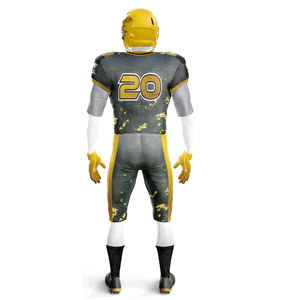 Fabricant d'uniformes d'équipes universitaires de football américain, maillot et pantalon personnalisés respirants à manches courtes - Product Image 4