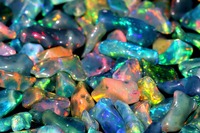 Opale noire brute naturelle éthiopienne non taillée, gemmes Mehrajudin MG-NU018 de haute qualité à jeu de couleurs unique, 1,5 carat
