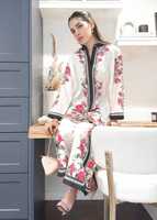 Vente en gros ensemble modeste pour femmes musulmanes imprimé turc hauts et pantalons costume pour femmes islamiques vêtements Pakistan Inde brodé