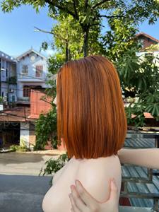Vietnamese Super Double Drawn Bob <b>Wig</b> Raw <b>Human</b> <b>Hair</b> Hd <b>Lace</b> <b>Front</b> <b>Wig</b> Customized Color Bob Raw <b>Hair</b> Cuticle Aligned <b>Wig</b> - Product Image 4