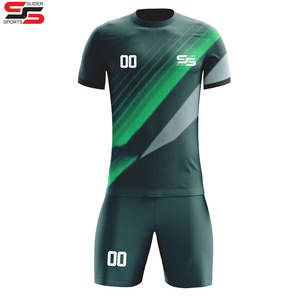 Sublimación personalizada más uniformes de fútbol de gran tamaño camisetas de fútbol equipos cosidos hombres conjuntos con logotipo bordado - Product Image 6