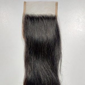 Extensions de cheveux vierges indiennes Remy, 4x4 5x5 HD, dentelle noire naturelle transparente, longueur étirée de 8 pouces, double trame à la machine - Product Image 1