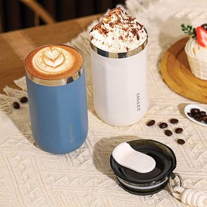 Taza de Metal Personalizada de Lujo con Aislamiento Térmico, Tapa con Impresión Personalizada, Taza Inteligente con Calefacción, Linda Taza para Café - Product Image 2