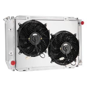 Radiateur en aluminium à 3 rangées GTGMOTO, robuste, avec cache de ventilateur, remplacement pour Mustang LX GT SVT 1979-1993, pour tracteurs Ford - Product Image 1