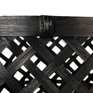 Woven <b>Bamboo</b> <b>Vases</b> with <b>Wooden</b> Legs Elegant Natural Design for Home Decor - Product Image 5