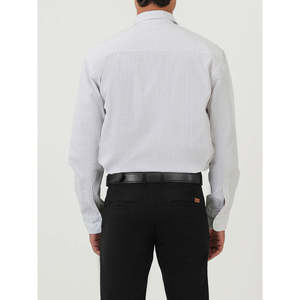 Chemise à carreaux décontractée pour homme HIROTO, 100% coton, coupe ample, style western, manches longues, taille 3XL, tissu popeline tissé - Product Image 6