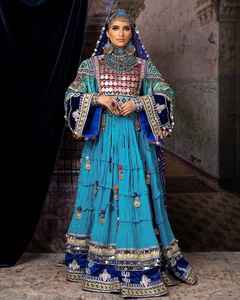 ชุดเดรส afghani kuchi สไตล์ใหม่สำหรับผู้หญิงมุสลิมเสื้อโค้ทสีตามสั่งสำหรับงานแต่งงานปาร์ตี้มีซิป - Product Image 4