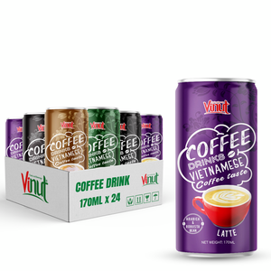 VINUT Latte Lata 170ml (Estañada) Arábica y Robusta Vietnam Coffee Bean - OEM ODM Personalizable Vietnam Factory Muestra gratis - Product Image 1