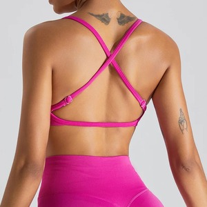 Sujetador deportivo sin costuras de alto soporte para mujer, venta al por mayor, ropa de Fitness con espalda cruzada, respetuosa con la piel, alto impacto XL, Yoga al aire libre, Fitness - Product Image 5