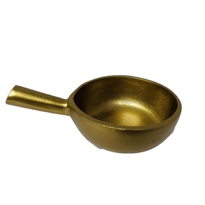 Cuenco de Lujo de Latón con Borde Dentado, Centro de Mesa Metálico Seguro, Cuencos Retro de Estilo Europeo, Plato Decorativo para Servir Frutas y Ensaladas, Hecho a Mano - Product Image 2
