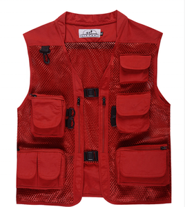 Chaleco de Seguridad Reflectante de Alta Visibilidad, Informal, Impermeable, de Lona y Poliéster, con Bolsillos Grandes, Talla Grande, para Primavera - Product Image 3