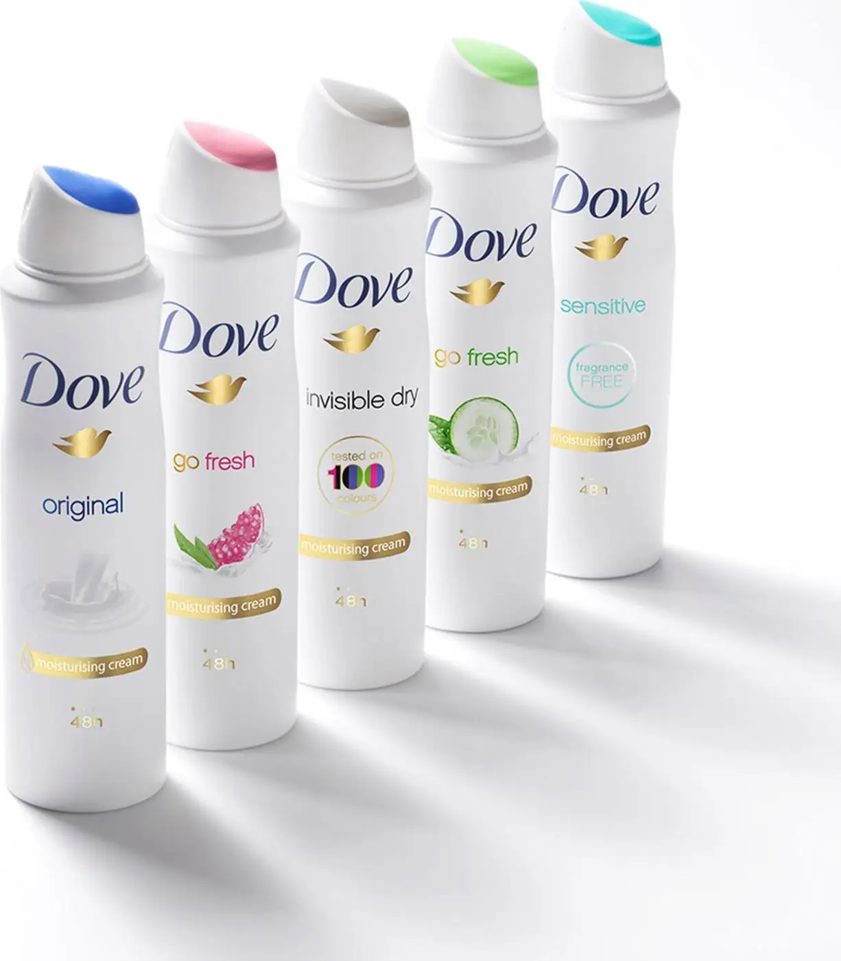 Novo Design Alta Eficiência Longa Duração Body Dove Desodorante Spray Homens e Dove Mulheres Desodorante e Antitranspirante