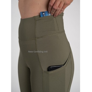 Leggings de cheval supérieurs de style équestre haut de gamme culottes d'équitation à la mode collants d'équitation personnalisés avec poches pour téléphone - Product Image 2