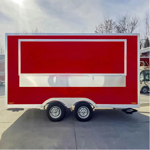 Camion de restauration mobile sur mesure en fibre de verre pour la vente de bonbons, glaces, hot-dogs, hamburgers, boissons et crêpes - Product Image 1