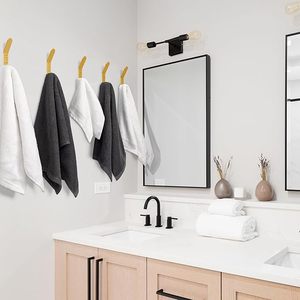 ตะขอแขวนเสื้อโค้ทโลหะทองเหลืองคู่ที่มีสไตล์และแข็งแรงติดผนังสไตล์วินเทจสำหรับประตูแอพพลิเคชั่นแขวนแจ็คเก็ตผ้าขนหนูหมวก - Product Image 2