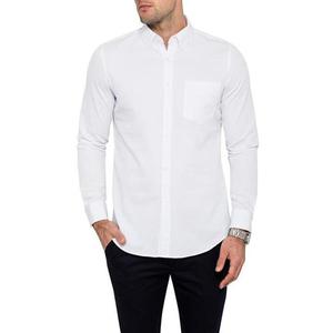 Chemises habillées pour hommes en fibre teinte en fil, décontractées, régulières, à manches longues, coupe ajustée, douces, de haute qualité, formelles - Product Image 5